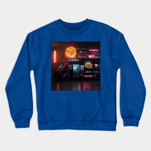 Cyberpunk Tokyo Ramen Food Truck Crewneck Sweatshirt